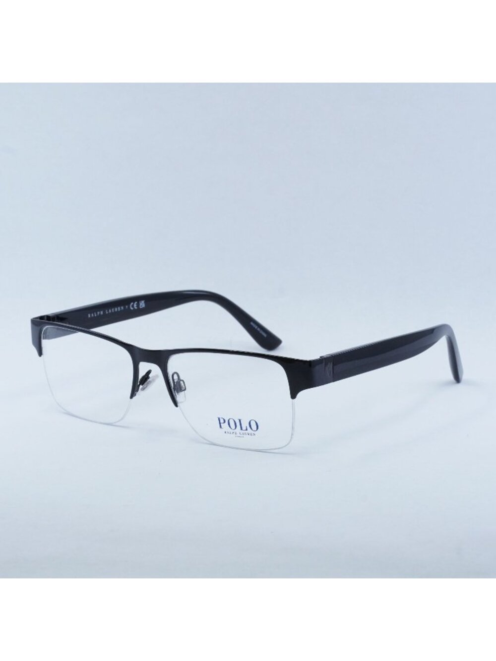 Polo Ralph Lauren PH1220 9223 Eyeglasses Shiny Black 56mm Rectangle Frame